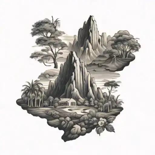 south america tattoo design idea