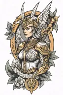 VALKYRIE tattoo design idea