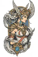 VALKYRIE tattoo design idea