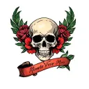 Memento Vivere Memento Mori tattoo design idea