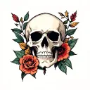Memento Vivere Memento Mori tattoo design idea
