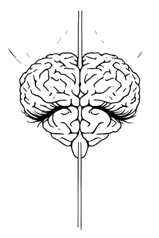 brain creates the reality eyes forarm half sleeve tattoo design idea