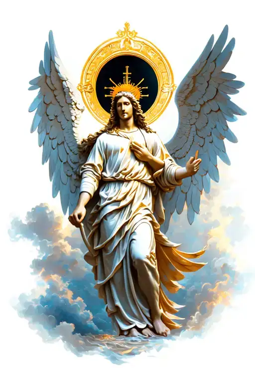 saint michael arch angel tattoo design idea