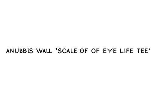 "Anubis scale of life eye " tattoo design idea