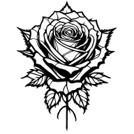 rose tattoo design idea