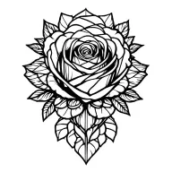rose tattoo design idea