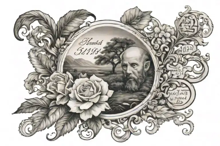 Psalm 27:1 tattoo design idea