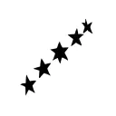 costa rican culture 3 stars tattoo design idea