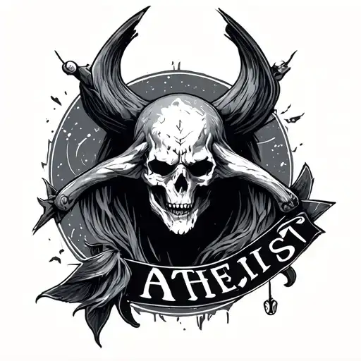 Atheist tattoo design idea
