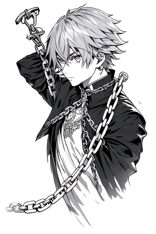 Kurapika Judgement Chain tattoo design idea