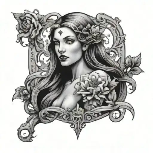 Lilith tattoo design idea