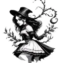 Alice Madness Returns tattoo design idea