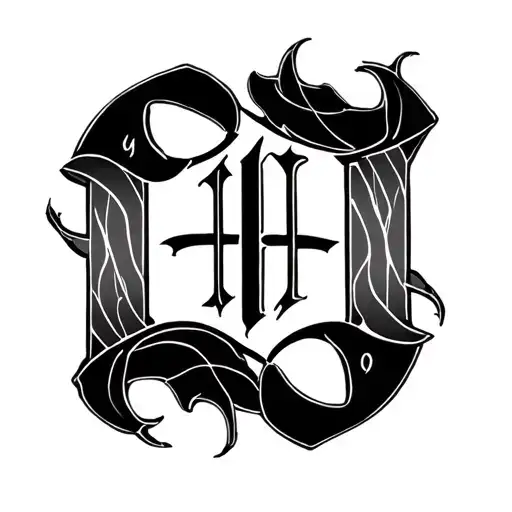Two Word Ambigram Generator tattoo design idea