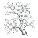 magnolia tree Mississippi tattoo design idea