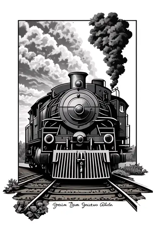 train memorial tattoo tattoo design idea