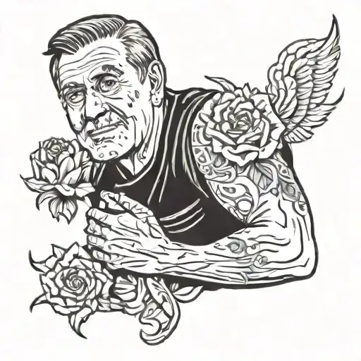 A forearm tattoo of my dad that passed away July 17, 2017 tattoo design idea