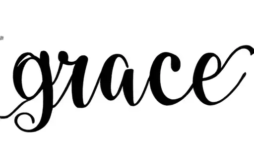 "Grace" tattoo design idea