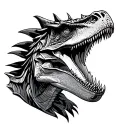 Velociraptor transformes tattoo design idea