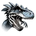 Velociraptor transformes tattoo design idea