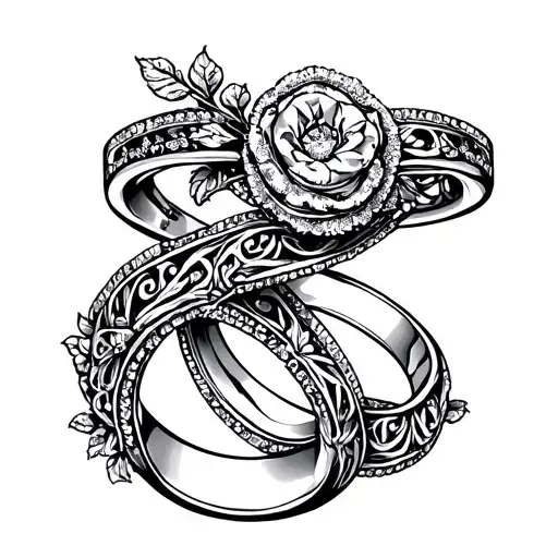 Wedding Ring tattoo design idea