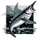 barracuda tattoo design idea