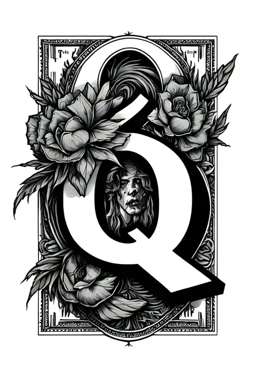 Q Money tattoo design idea