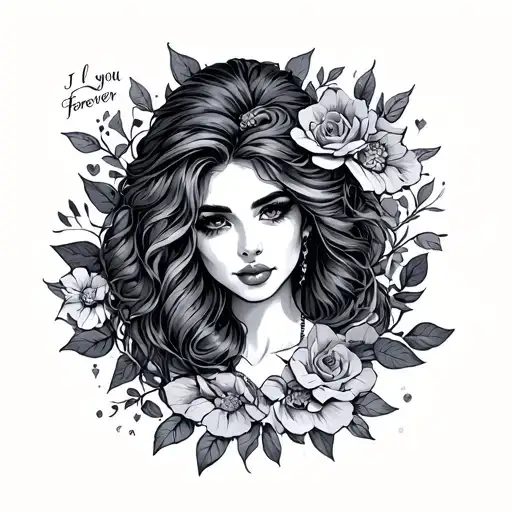 I love you, forever RN tattoo design idea