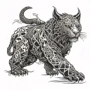 survival and strength  tattoo design idea