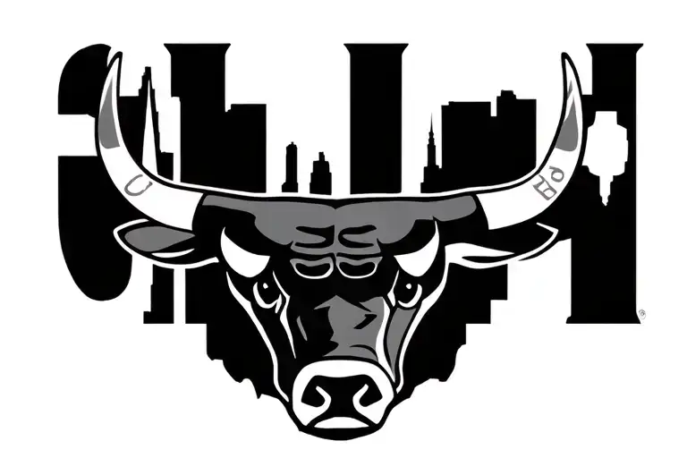 Chicago Bulls logo tattoo design idea