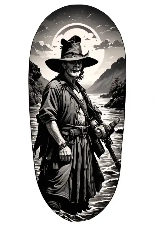 wayward traveller tattoo design idea