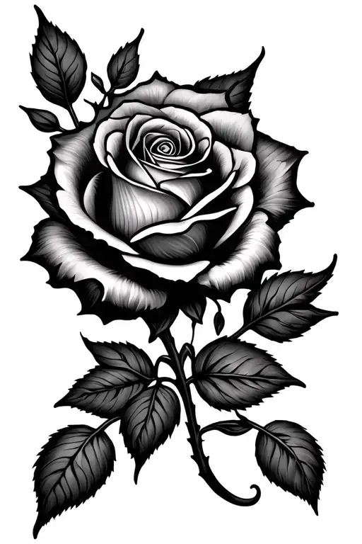 a rose, leo symbol and gemini symbol tattoo design idea