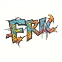"ERIC" tattoo design idea