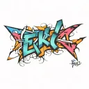 "ERIC" tattoo design idea