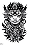 Aztec tattoo design idea