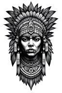 Aztec tattoo design idea