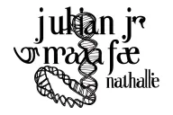 "julian jr maria fe nathalie" dna strand tattoo design idea
