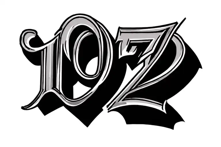 1972 Roman Numerals tattoo design idea