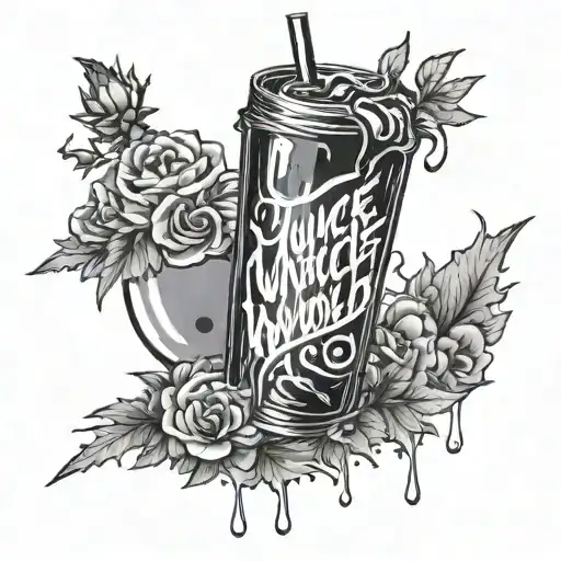 juice wrld tattoo design idea