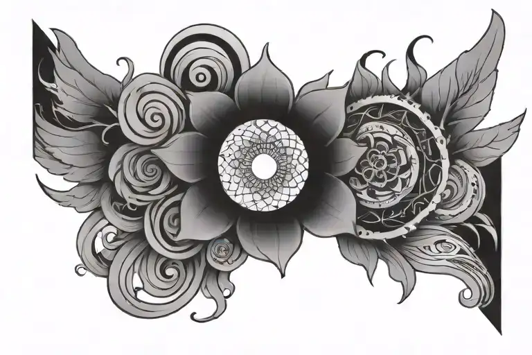 Mind over matter tattoo design idea