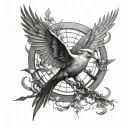 hunger games mockingjay tattoo design idea