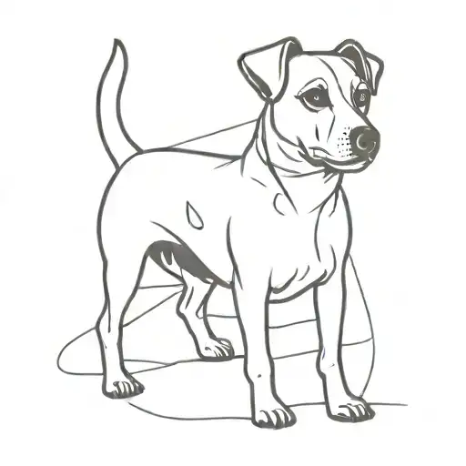 jack russel tattoo design idea