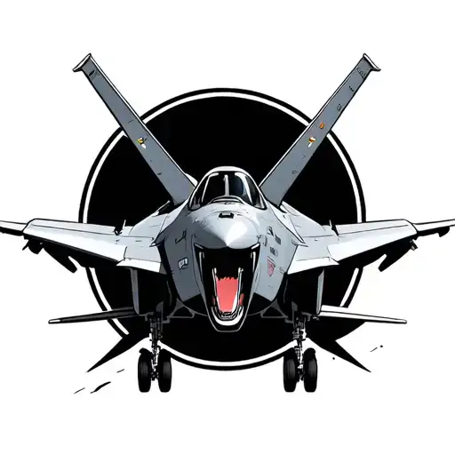 f14 tomcat fighter jet tattoo design idea