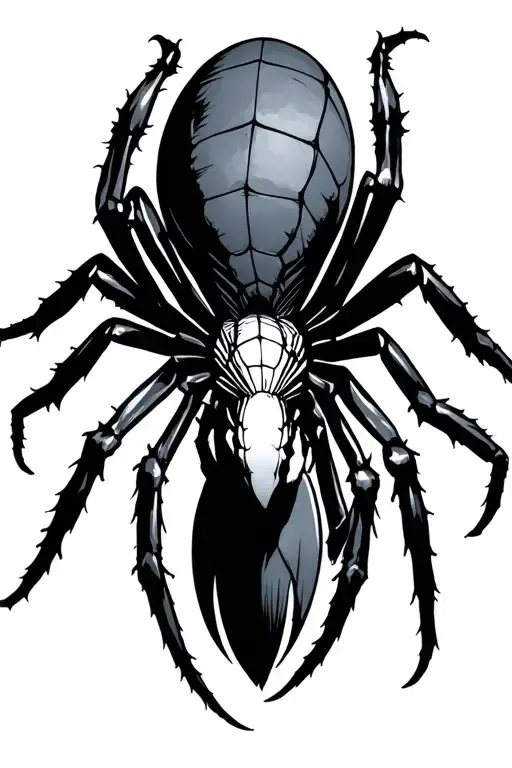 mutant spider tattoo design idea