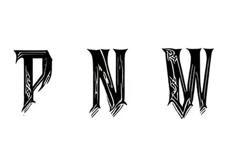 "PNW" tattoo design idea