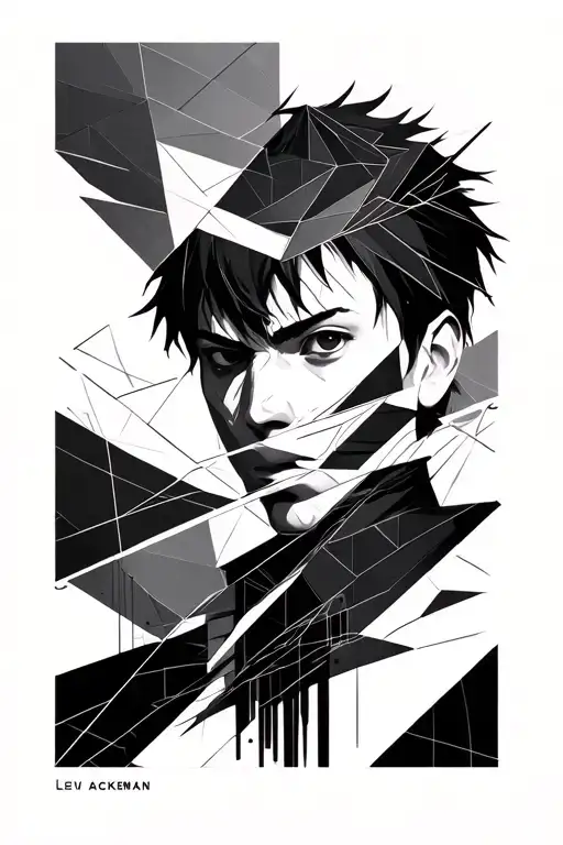 levi Ackerman attack on titan tattoo design idea