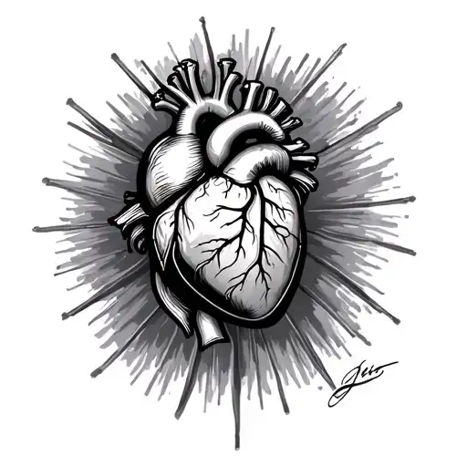 Heart Health and Trebol Four sheets tattoo design idea