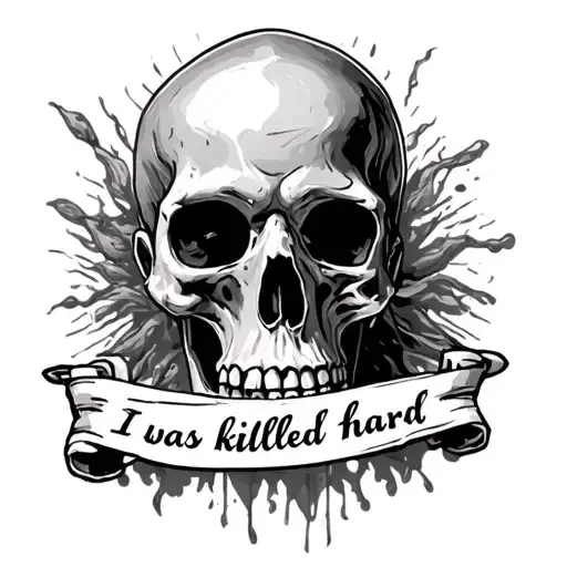 I was killed hard tattoo design idea