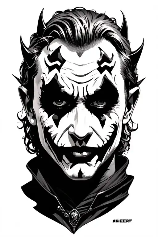 anakin, darth maul, joker tattoo design idea