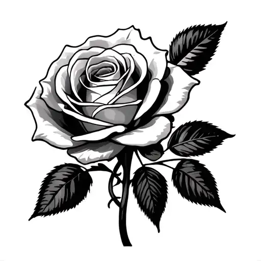 Depeche Mode Rose tattoo design idea
