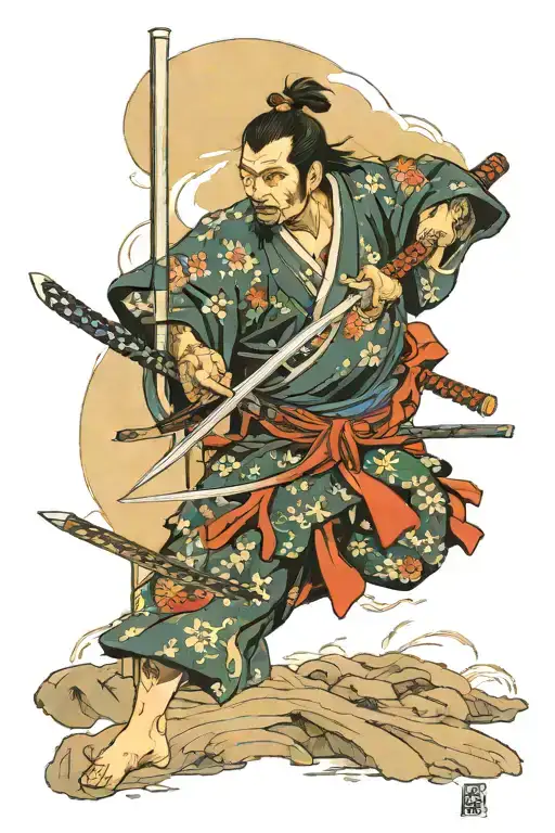 Miyamoto Musashi tattoo design idea